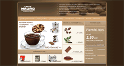 Desktop Screenshot of caffemauro.sk